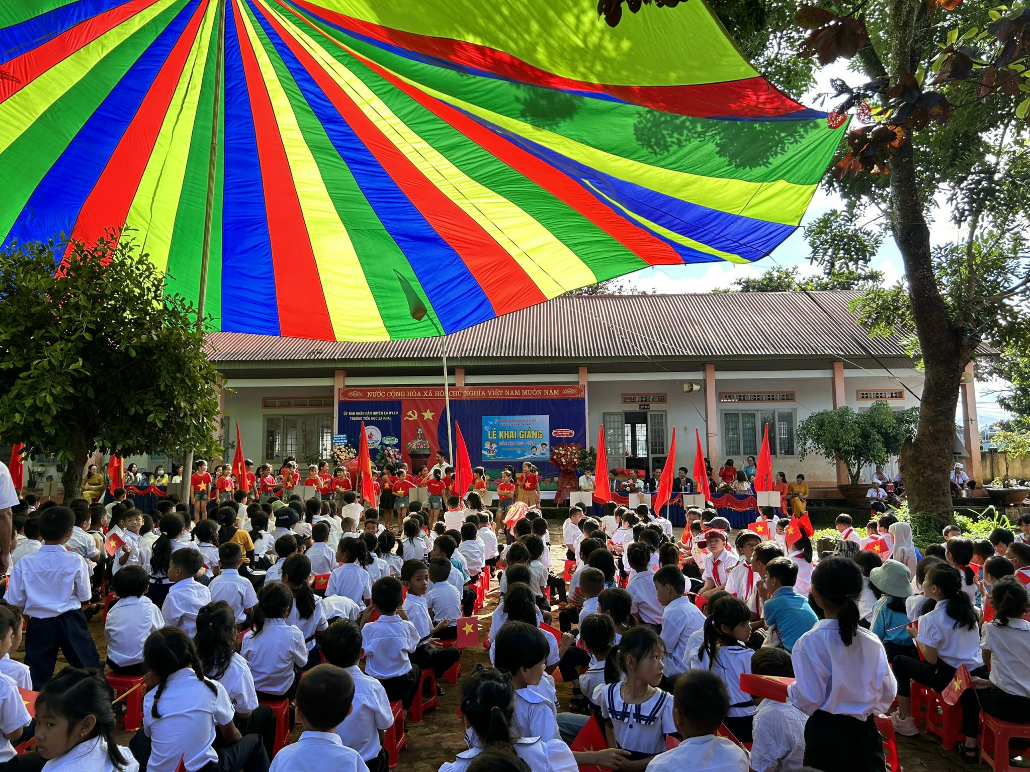 Các Trường học trên địa bàn xã Ea Khăl đồng loạt tổ chức Lễ khai giảng năm học mới 2023-2024